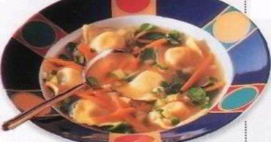 Рецепт Бульона с овощами и равиоли