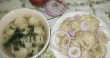 Рецепт Крэплаха — домашних пельменей в бульоне