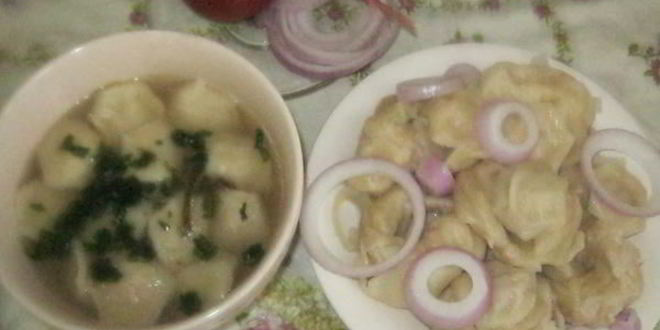 Рецепт крэплаха — домашних пельменей в бульоне