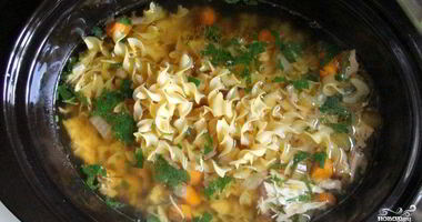 Рецепт Куриного бульона с вермишелью