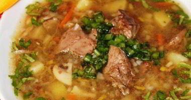 Рецепт Простого супа на мясном бульоне