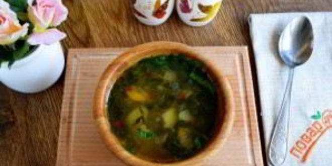 Рецепт супа из щавеля на курином бульоне
