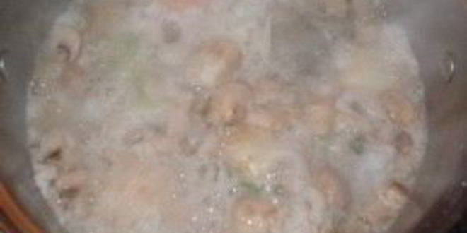 Рецепт весеннего бульона с грибами