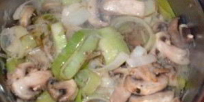 Рецепт весеннего бульона с грибами