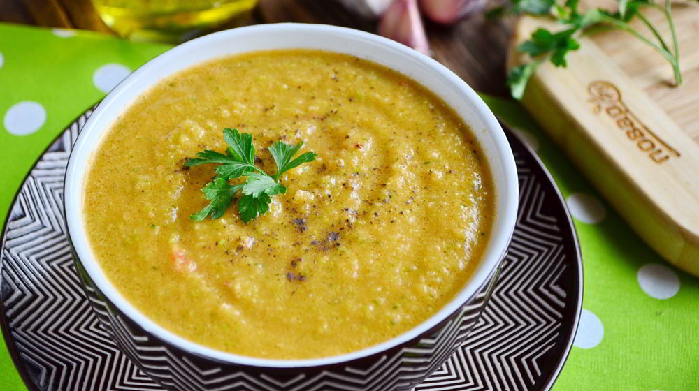 Как приготовить гаспачо с кабачками остренький