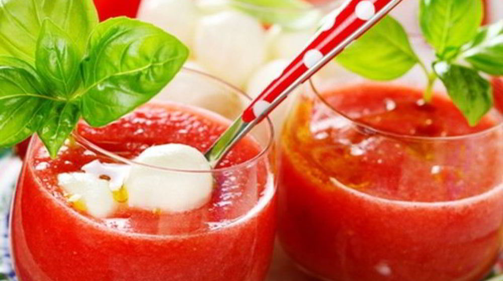 Как приготовить гаспачо с моцареллой