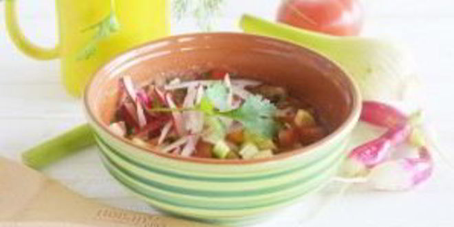 Рецепт гаспачо с редисом и фенхелем