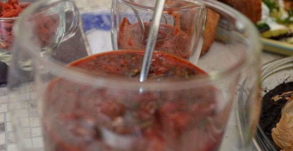 Рецепт гаспачо с сыром