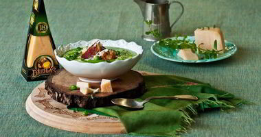 Рецепт Горохового супа с гренками