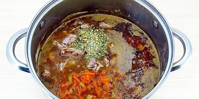 Рецепт горохового супа с грибами