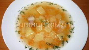 Рецепт Горохового супа с копченостями из мультиварки