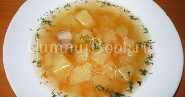 Рецепт Горохового супа с копченостями из мультиварки