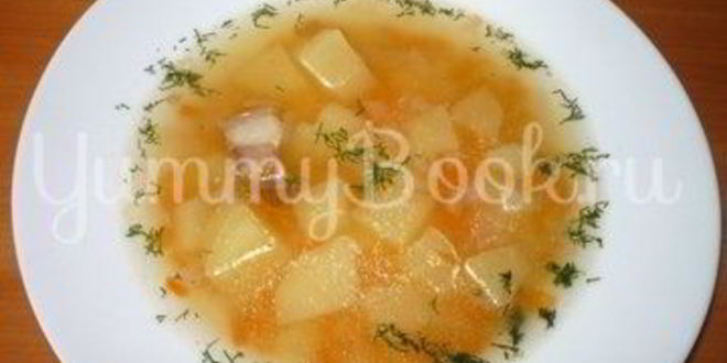 Рецепт горохового супа с копченостями из мультиварки