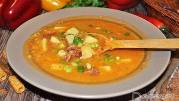 Рецепт Горохового супа с копченостями