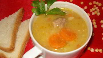 Рецепт Горохового супа с мясом в мультиварке