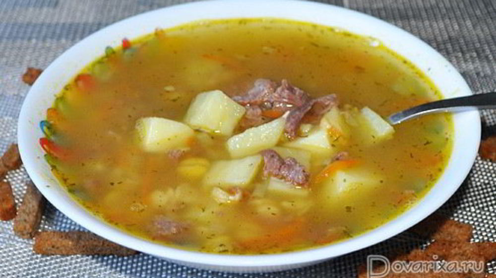 Как приготовить гороховый суп с тушенкой