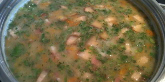 Рецепт просто горохового супчик