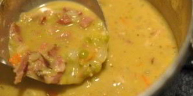 Рецепт простого горохового супа с копченостями