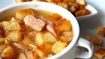 Рецепт Супа горохового с копченостями в мультиварке