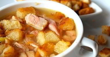 Рецепт Супа горохового с копченостями в мультиварке