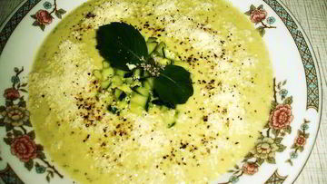 Рецепт Холодного кабачково-огуречный суп