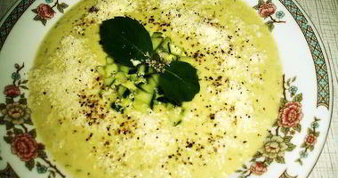 Рецепт Холодного кабачково-огуречный суп