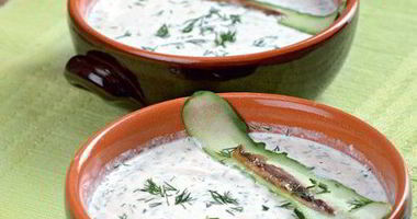 Рецепт Холодного пикантного супа с йогуртом