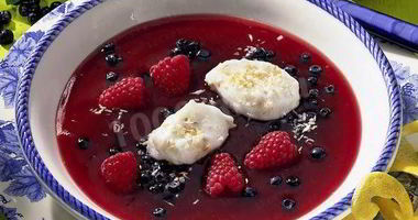 Рецепт Холодного супа из малины