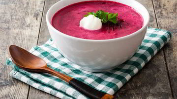 Рецепт Холодного супа из свежей свеклы