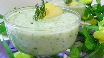 Рецепт Холодного супа-пюре Зеленого микс