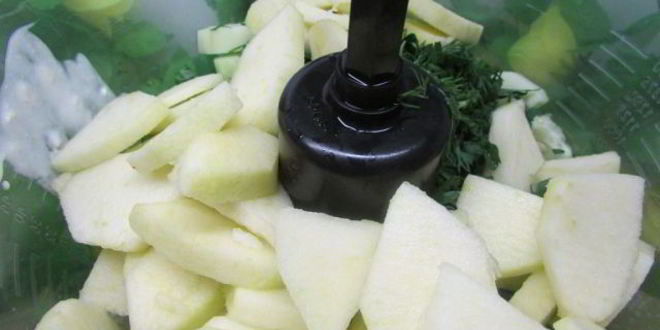 Рецепт холодного супа-пюре зеленого микс