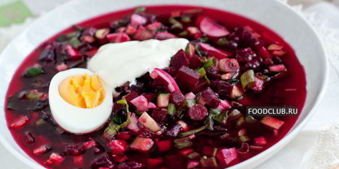 Рецепт холодного свекольного супа