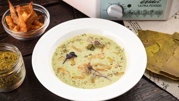 Рецепт Крема-супа из брокколи с креветками