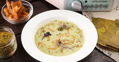 Рецепт Крема-супа из брокколи с креветками