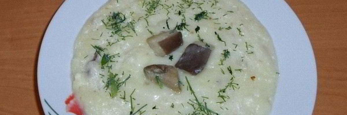 Рецепт Крема-супа из сушеных грибов