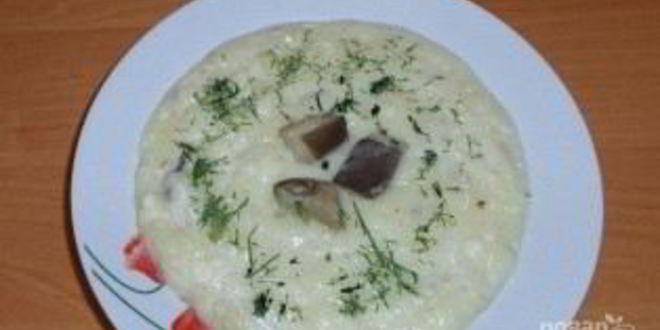 Рецепт крема-супа из сушеных грибов