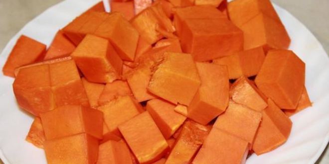 Рецепт крема-супа из тыквы с креветками