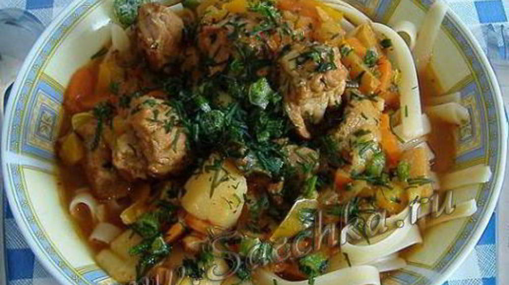 Как приготовить лагмана ленивого