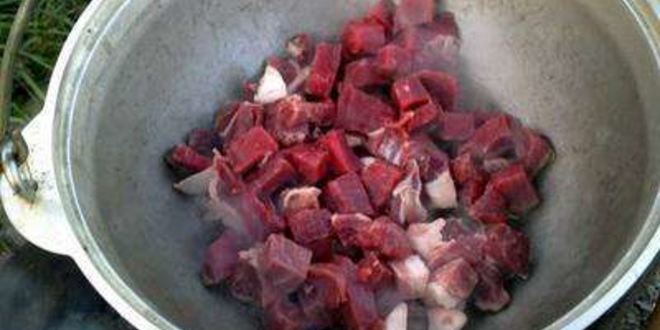 Рецепт лагмана в казане на костре