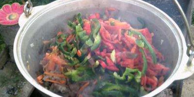 Рецепт лагмана в казане на костре