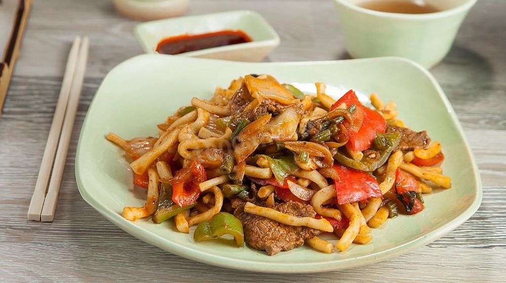 Как приготовить цомяна жареного лагман