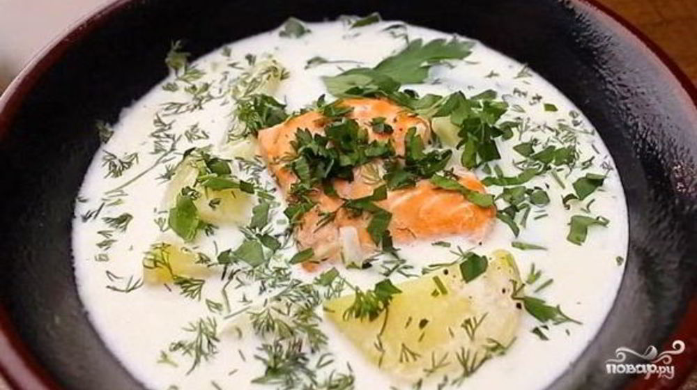 Как приготовить молочный суп с рыбой