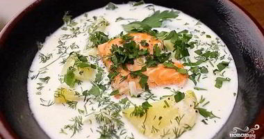 Рецепт Молочного супа с рыбой