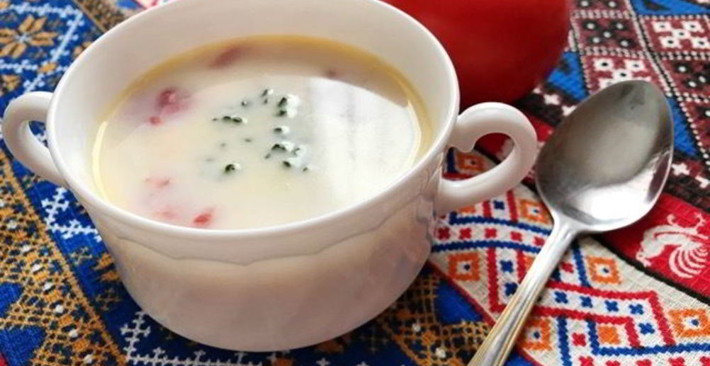 Рецепт молочный суп с сыром