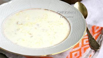 Рецепт Молочного супа Затирка