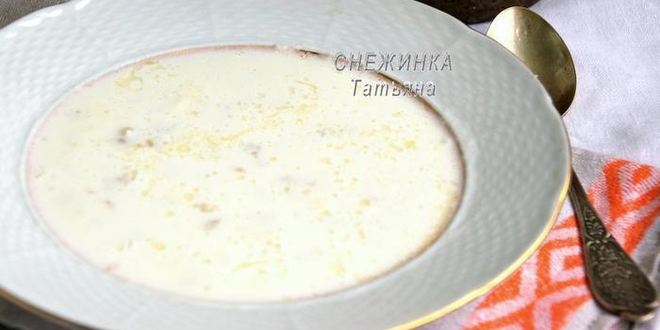 Рецепт молочного супа затирка
