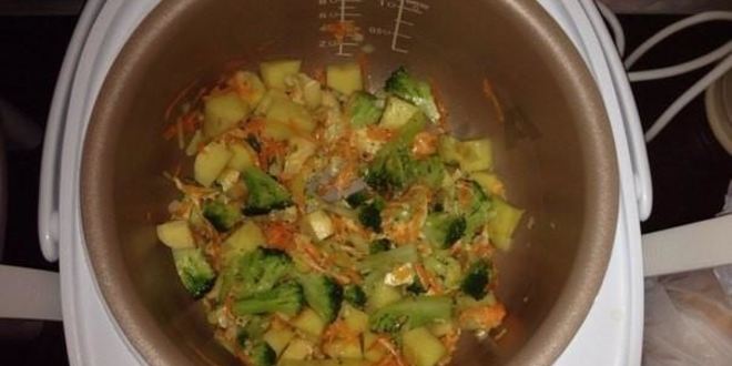 Рецепт овощного молочного супа