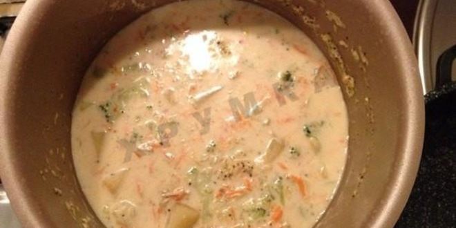 Рецепт овощного молочного супа