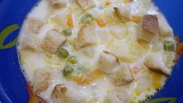 Рецепт Супа молочного с овощами