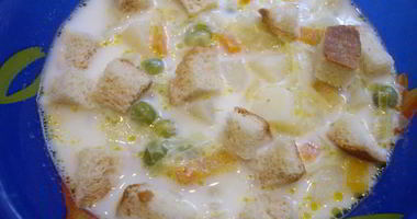 Рецепт Супа молочного с овощами
